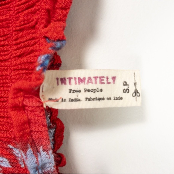 Intimately Free People Red Floral Garden Party Maxi Dress - Picture 10 of 11